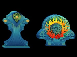 건물 액세서리의 수평 버전 3D 모델