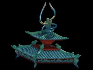 horizontal version of the building accessories 02 3D Model