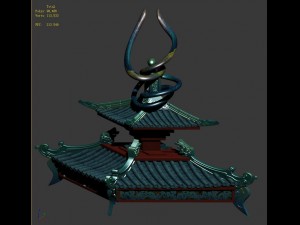 horizontal version of the building accessories 02 3D 模型