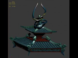 horizontal version of the building accessories 02 3D Model