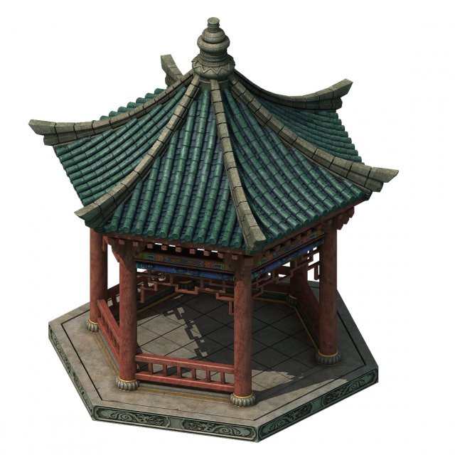 lakeside buildings - pavilion 03 3D Model .c4d .max .obj .3ds .fbx .stl .blend 