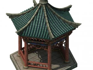 edif&iacute;cios &agrave; beira do lago - pavilh&atilde;o 03 Modelo 3D