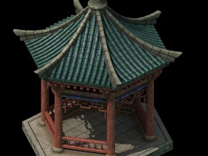 lakeside buildings - pavilion 03 3D Model