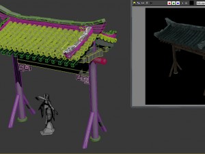huaihe river building - the door arch 02 3D Model