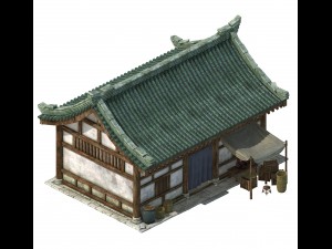 huaihe river building - store Model 3D