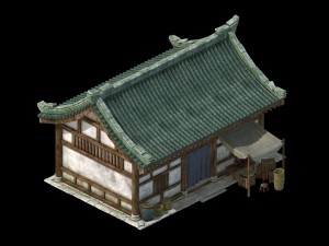 huaihe river building - store Model 3D