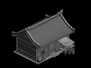 huaihe river building - store Model 3D