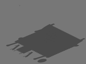 huaihe river building - shop 02 Model 3D