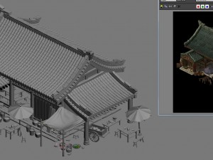huaihe river building - shop 03 3D 模型