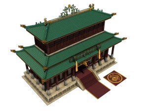royal palace - luxury building 032 Modelo 3D