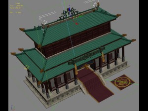 royal palace - luxury building 032 Model 3D