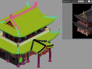 palace building - main building 034 3D Model