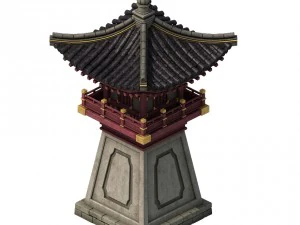 palazzo - torre di guardia 044 Modello 3D