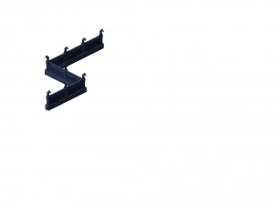huanglongshan - stone chamber railing 02 3D Model