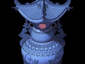 huanglongshan - shi chamber incense burner 3D मॉडल