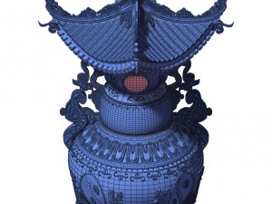 huanglongshan - shi chamber incense burner 3D मॉडल