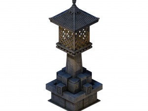 huanglongshan - small stone lamp 3Dモデル