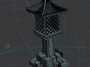 huanglongshan - small stone lamp 3Dモデル
