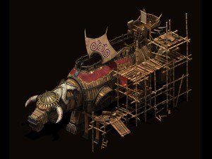 organ cattle - manufacturing site 3D Model