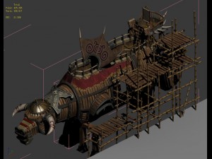 organ cattle - manufacturing site 3D Model