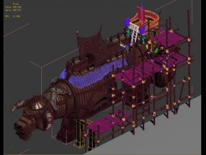 organ cattle - manufacturing site 3D Model