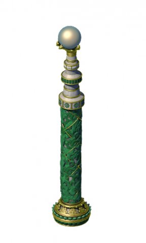 wonderful fantasy - decorative pillars 02 3D Model .c4d .max .obj .3ds .fbx .stl .blend 