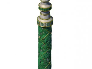 fantasi indah - pilar dekoratif 02 Model 3D