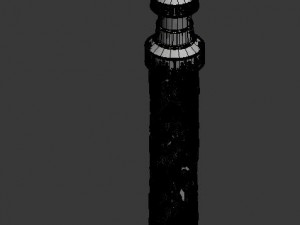wonderful fantasy - decorative pillars 02 3D Model