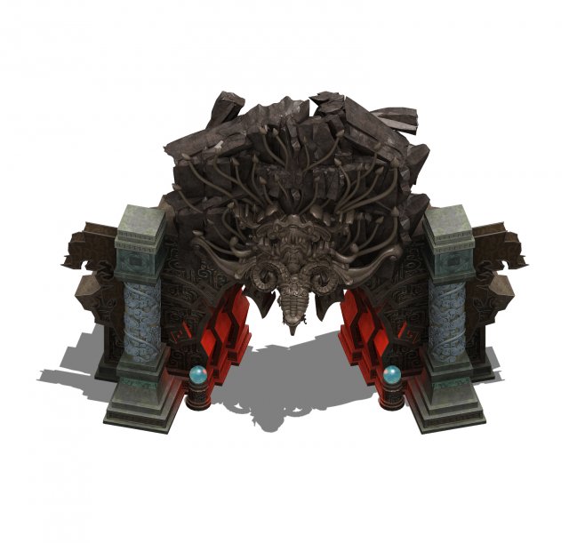 a world - the door 3D 模型 .c4d .max .obj .3ds .fbx .stl .blend