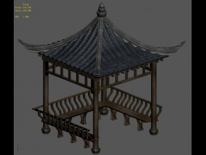 architecture - white chishan - gazebo Model 3D