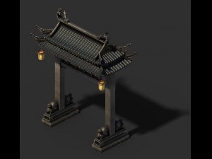 architecture - white chishan - archway 3D Модель