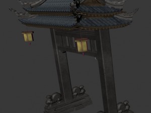 architecture - white chishan - archway 3D Модель