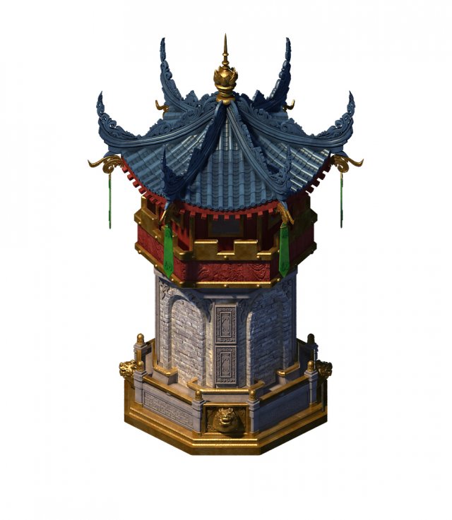 building - contest ring - decorative tower Model 3D .c4d .max .obj .3ds .fbx .stl .blend 
