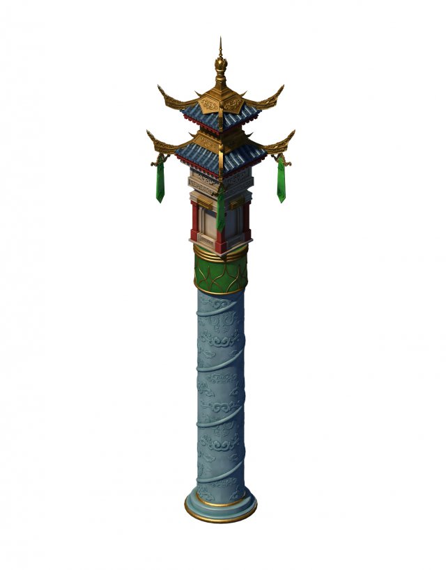 building - contest ring - decorative column 3D-Modell .c4d .max .obj .3ds .fbx .stl .blend 