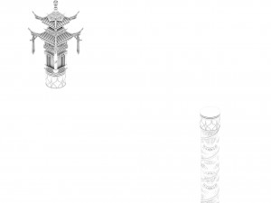building - contest ring - decorative column 3D-Modell