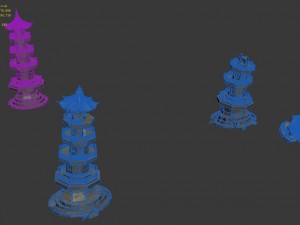 building - broken stone stones 01 Modello 3D
