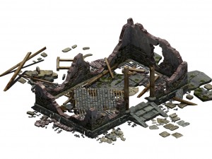 buildings - ruins 002 3D Model
