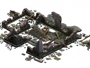 building - ruins 003 Modelo 3D