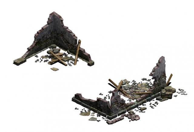 building - ruins 004 Modelo 3D .c4d .max .obj .3ds .fbx .stl .blend 