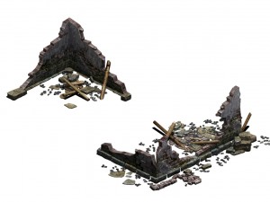 building - ruins 004 Model 3D