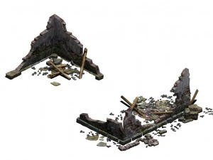 building - ruins 004 3D Model