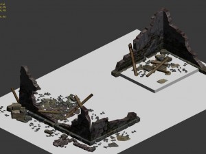 building - ruins 004 Modelo 3D