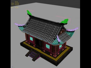 architecture - windy grassland building 01 Model 3D