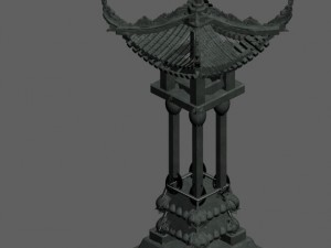 architecture - windland prairie - stone lamp 02 3D मॉडल
