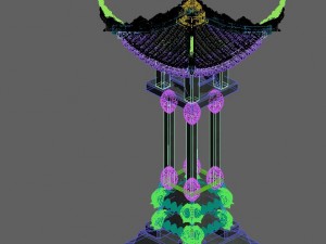 architecture - windland prairie - stone lamp 02 3D मॉडल