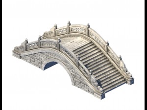 architecture - windland prairie stone bridge 02 Modelo 3D