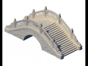 architecture - windland prairie stone bridge 02 Modelo 3D