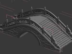 architecture - windland prairie stone bridge 02 Modelo 3D