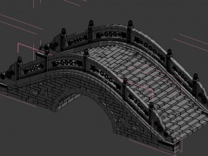 architecture - windland prairie stone bridge 02 Modelo 3D