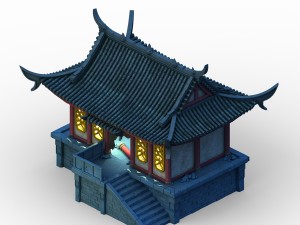 building ghost house - haunted house 01 Modèle 3D